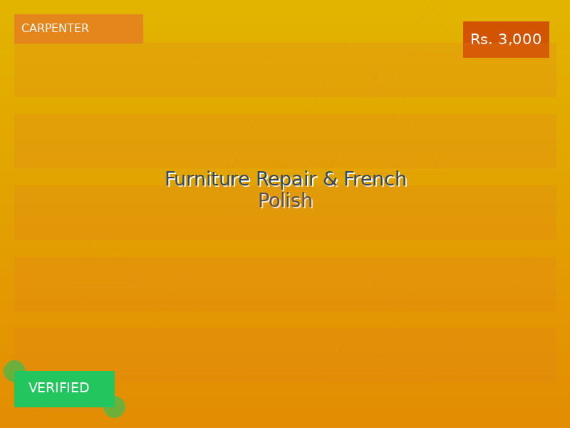 Furniture Repair & French Polish