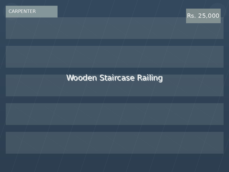 Wooden Staircase Railing