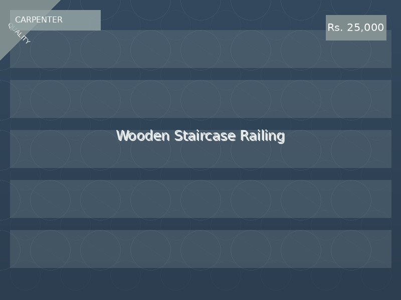 Wooden Staircase Railing