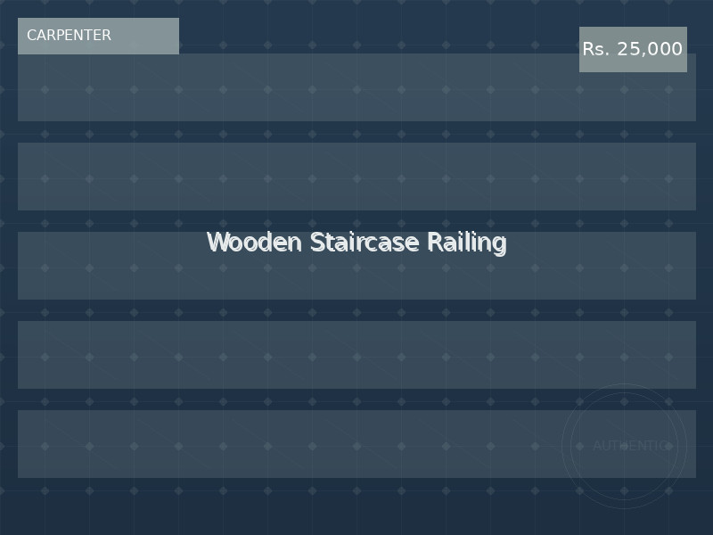 Wooden Staircase Railing