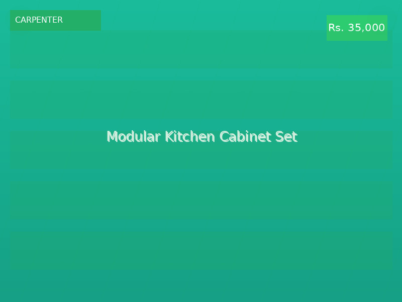 Modular Kitchen Cabinet Set