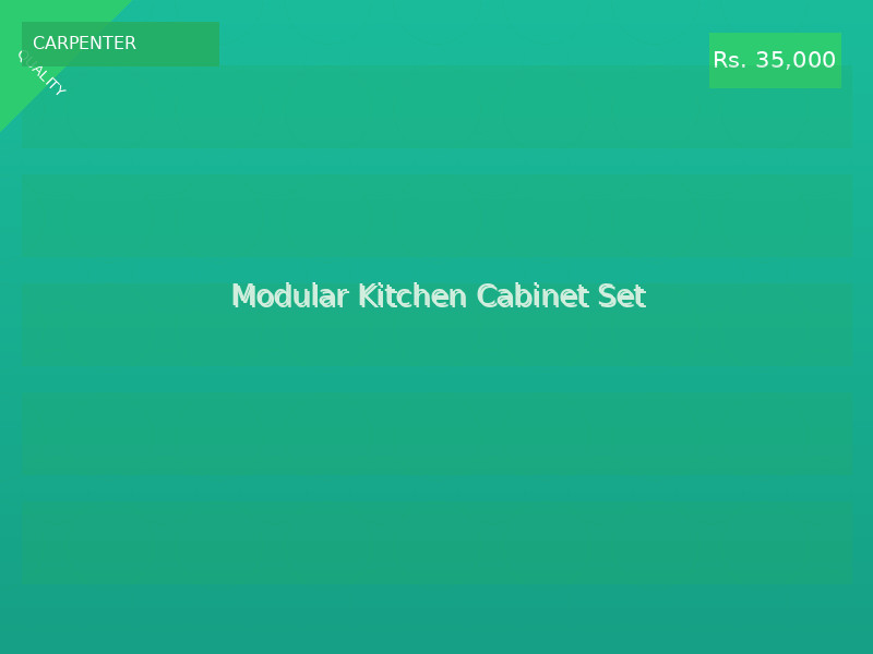 Modular Kitchen Cabinet Set