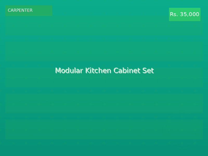 Modular Kitchen Cabinet Set