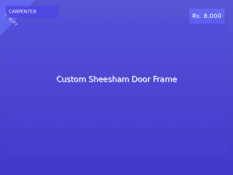 Custom Sheesham Door Frame