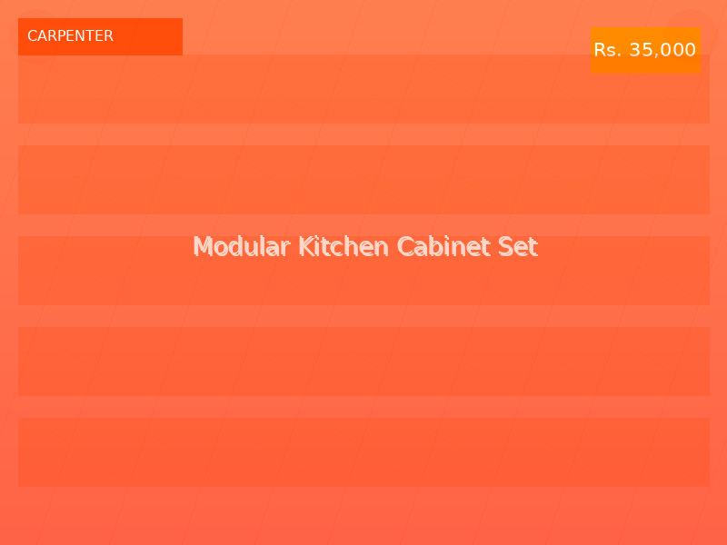 Modular Kitchen Cabinet Set
