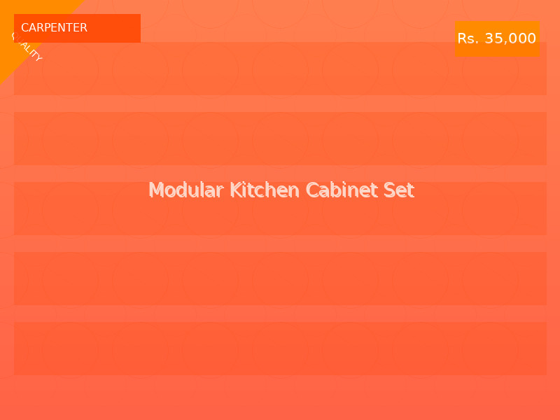 Modular Kitchen Cabinet Set