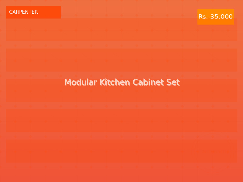 Modular Kitchen Cabinet Set