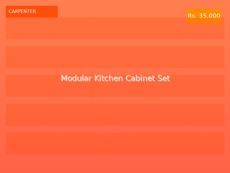 Modular Kitchen Cabinet Set