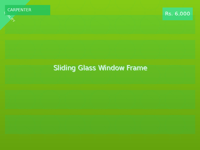 Sliding Glass Window Frame
