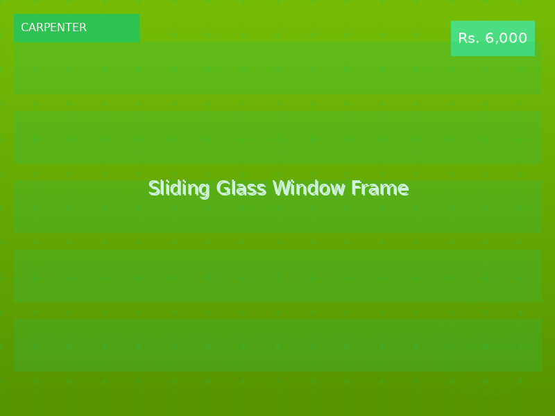 Sliding Glass Window Frame