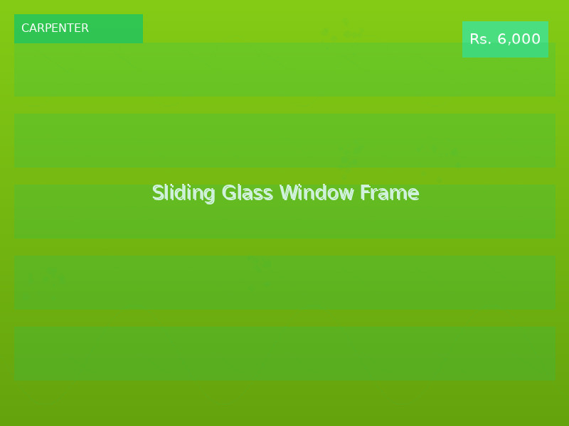 Sliding Glass Window Frame
