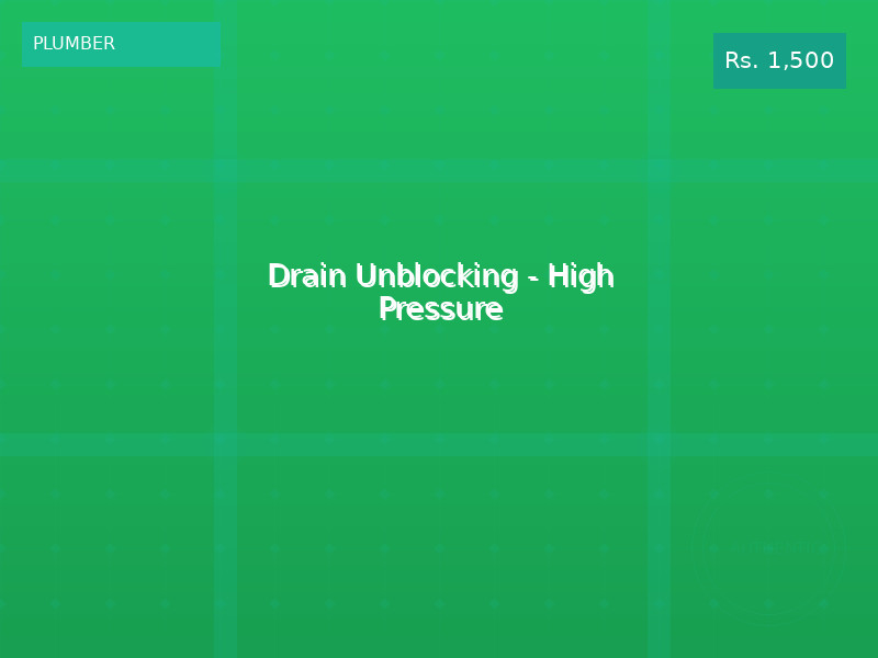 Drain Unblocking - High Pressure