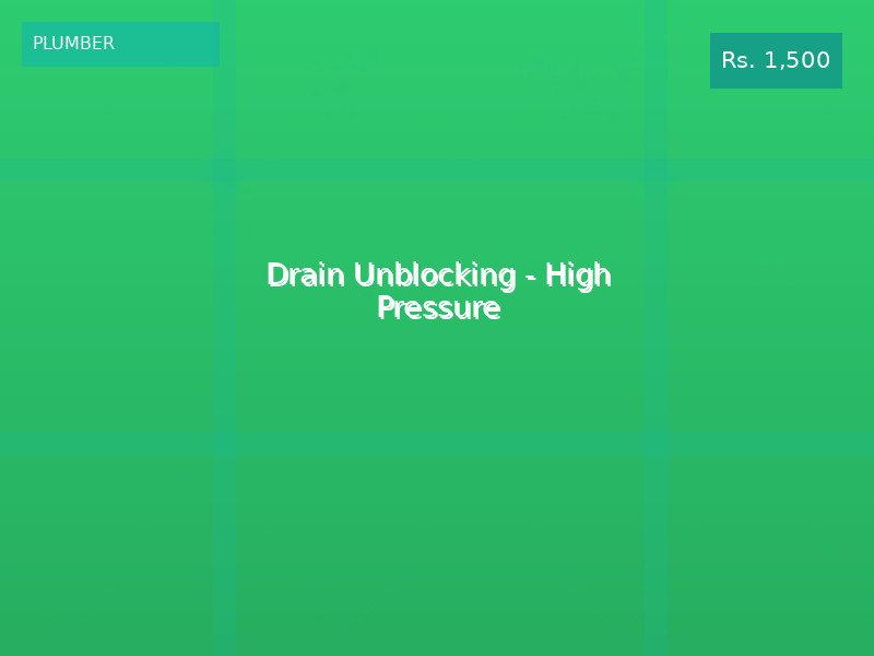 Drain Unblocking - High Pressure