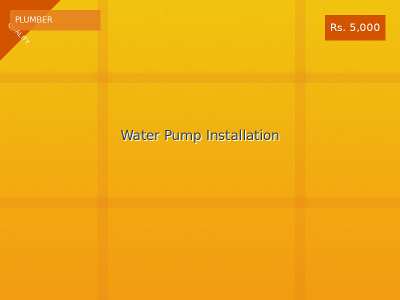 Water Pump Installation