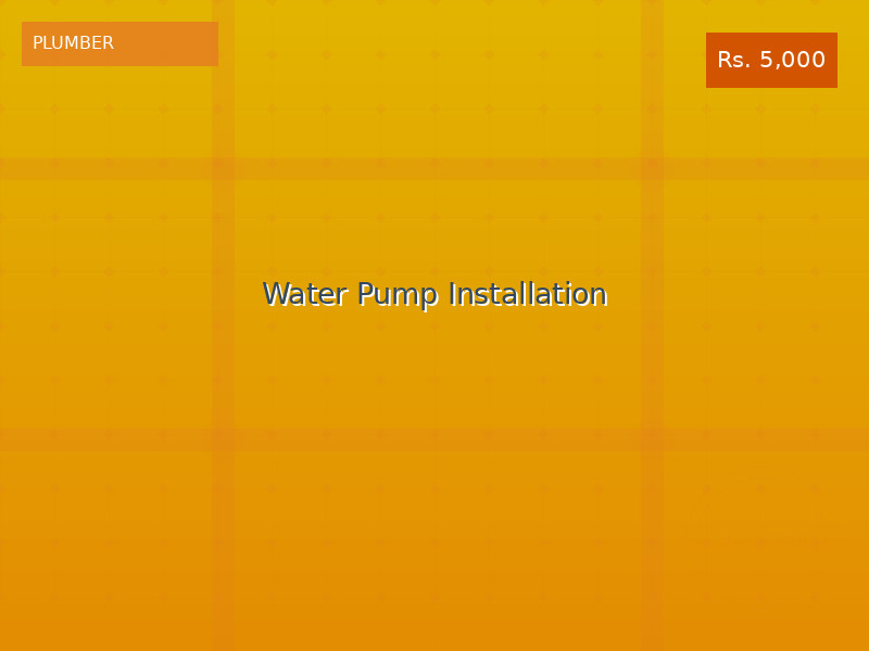 Water Pump Installation