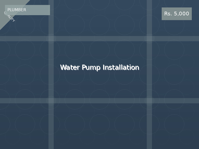 Water Pump Installation