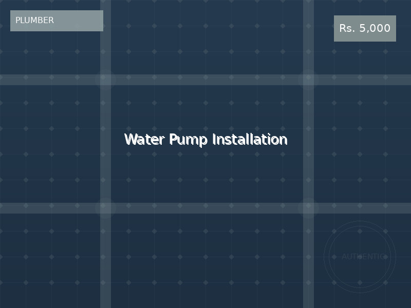 Water Pump Installation