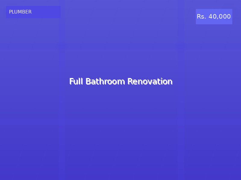 Full Bathroom Renovation