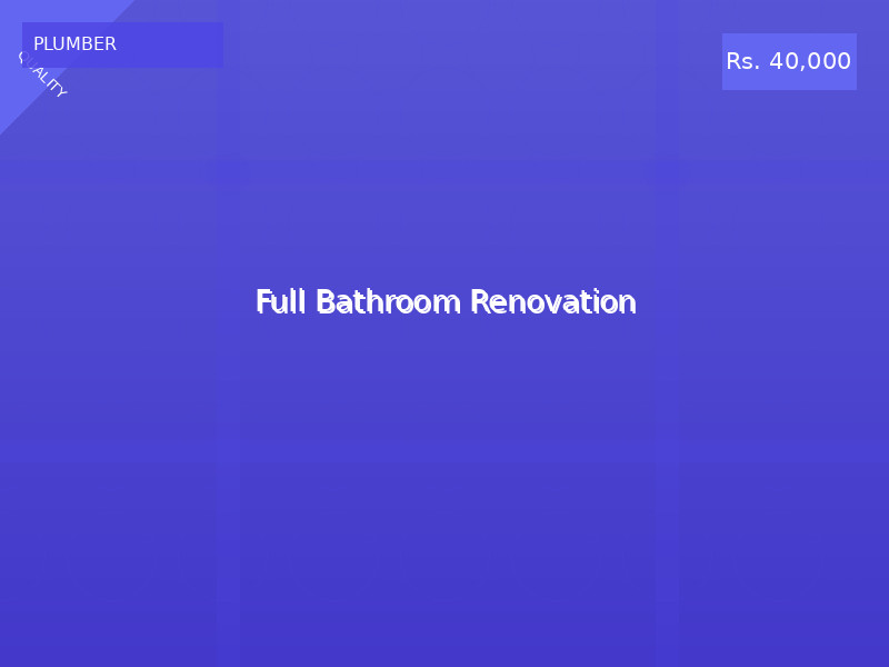 Full Bathroom Renovation
