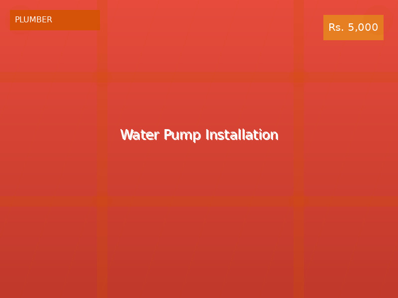 Water Pump Installation