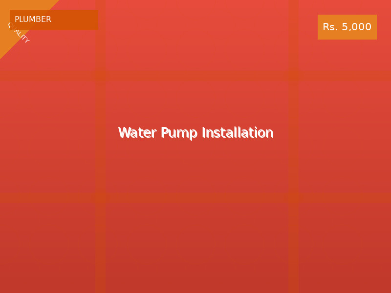 Water Pump Installation