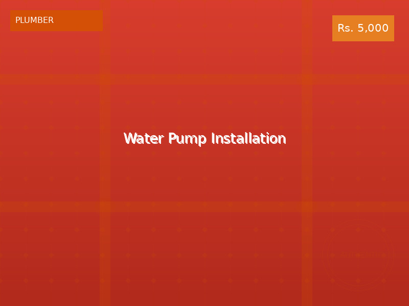 Water Pump Installation