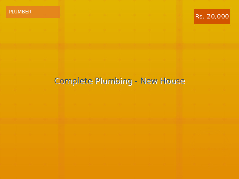 Complete Plumbing - New House