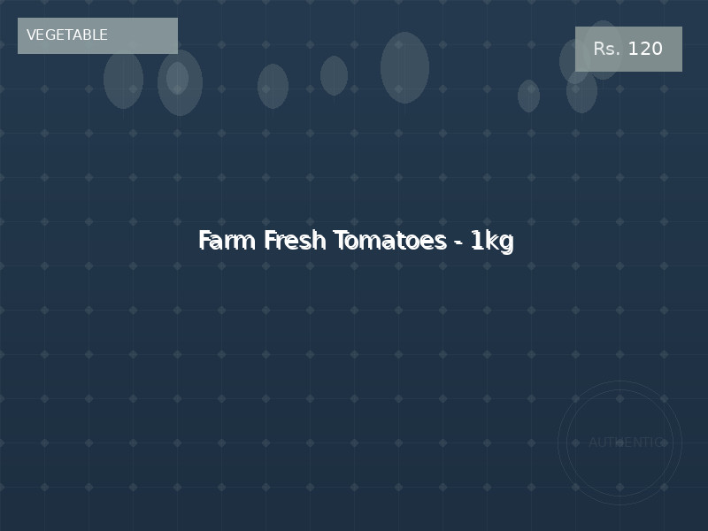 Farm Fresh Tomatoes - 1kg