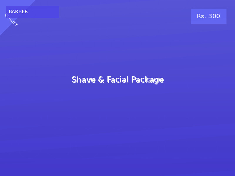 Shave & Facial Package