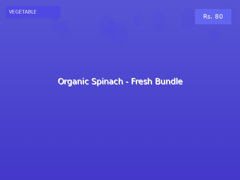 Organic Spinach - Fresh Bundle