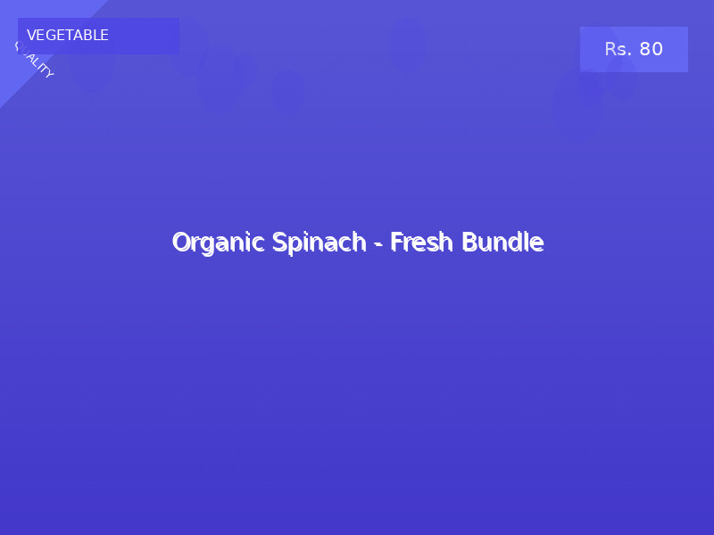 Organic Spinach - Fresh Bundle