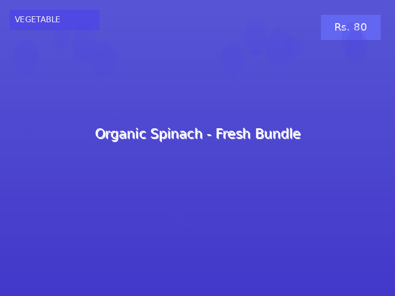 Organic Spinach - Fresh Bundle