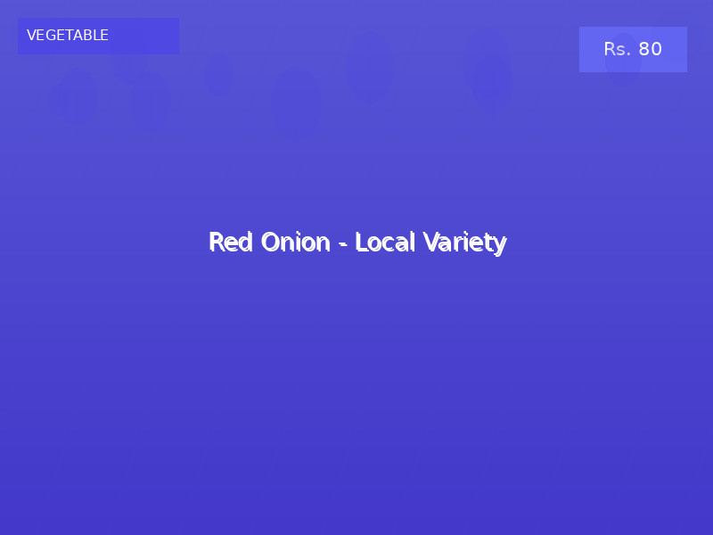Red Onion - Local Variety
