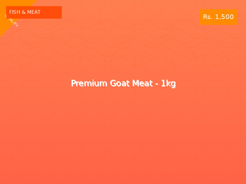 Premium Goat Meat - 1kg