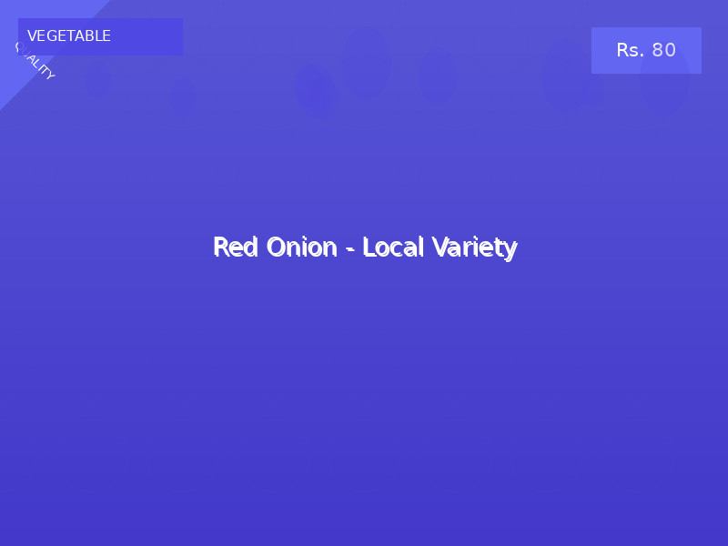 Red Onion - Local Variety