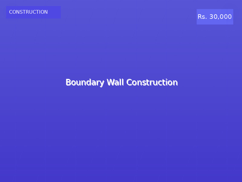 Boundary Wall Construction