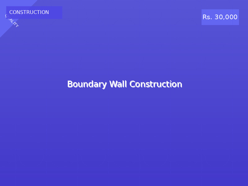 Boundary Wall Construction