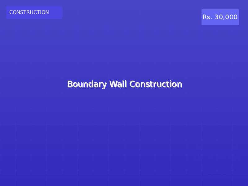Boundary Wall Construction
