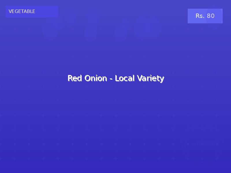 Red Onion - Local Variety