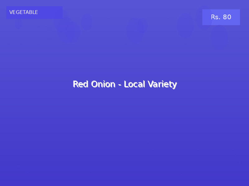 Red Onion - Local Variety