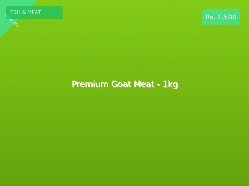 Premium Goat Meat - 1kg
