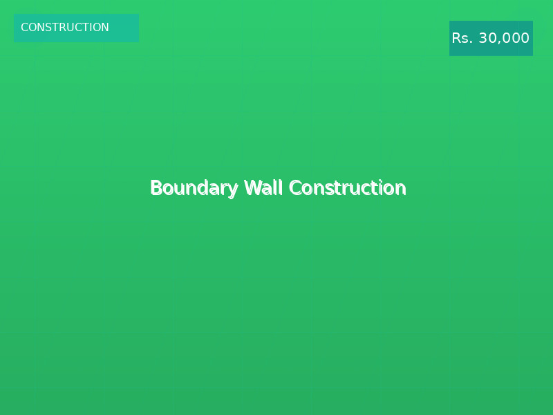 Boundary Wall Construction