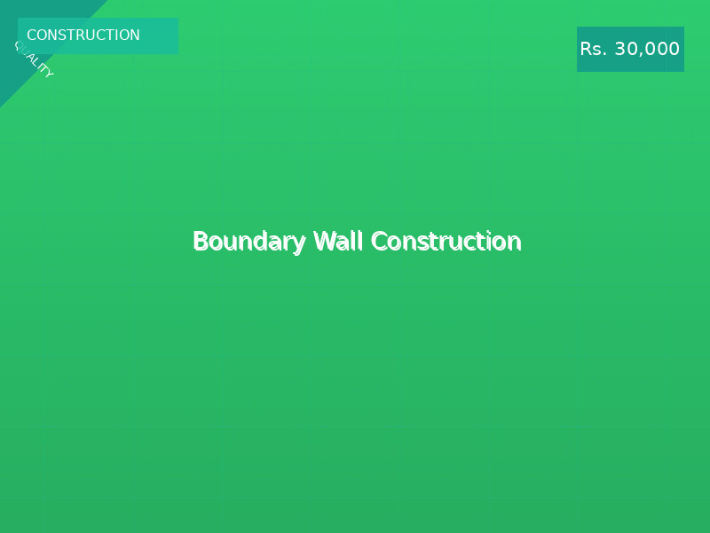 Boundary Wall Construction