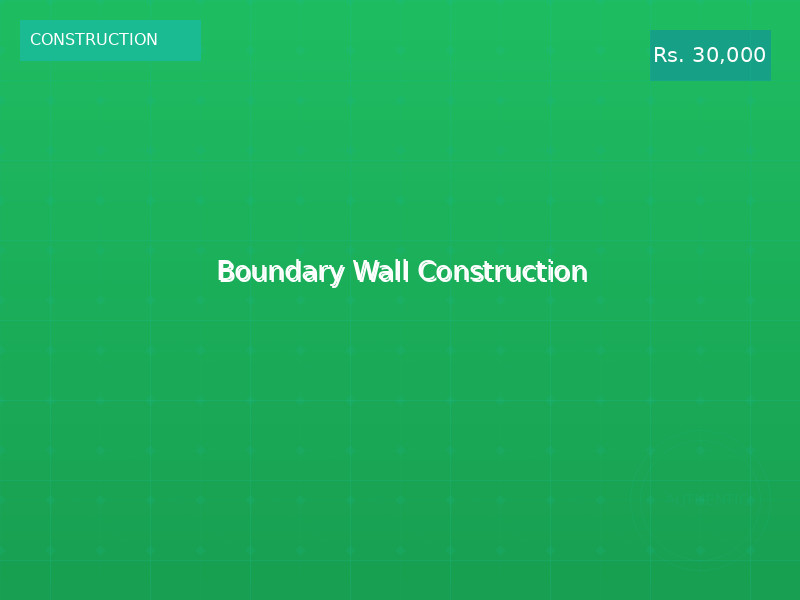 Boundary Wall Construction
