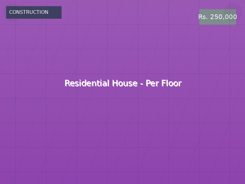 Residential House - Per Floor