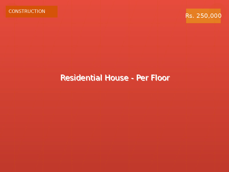 Residential House - Per Floor